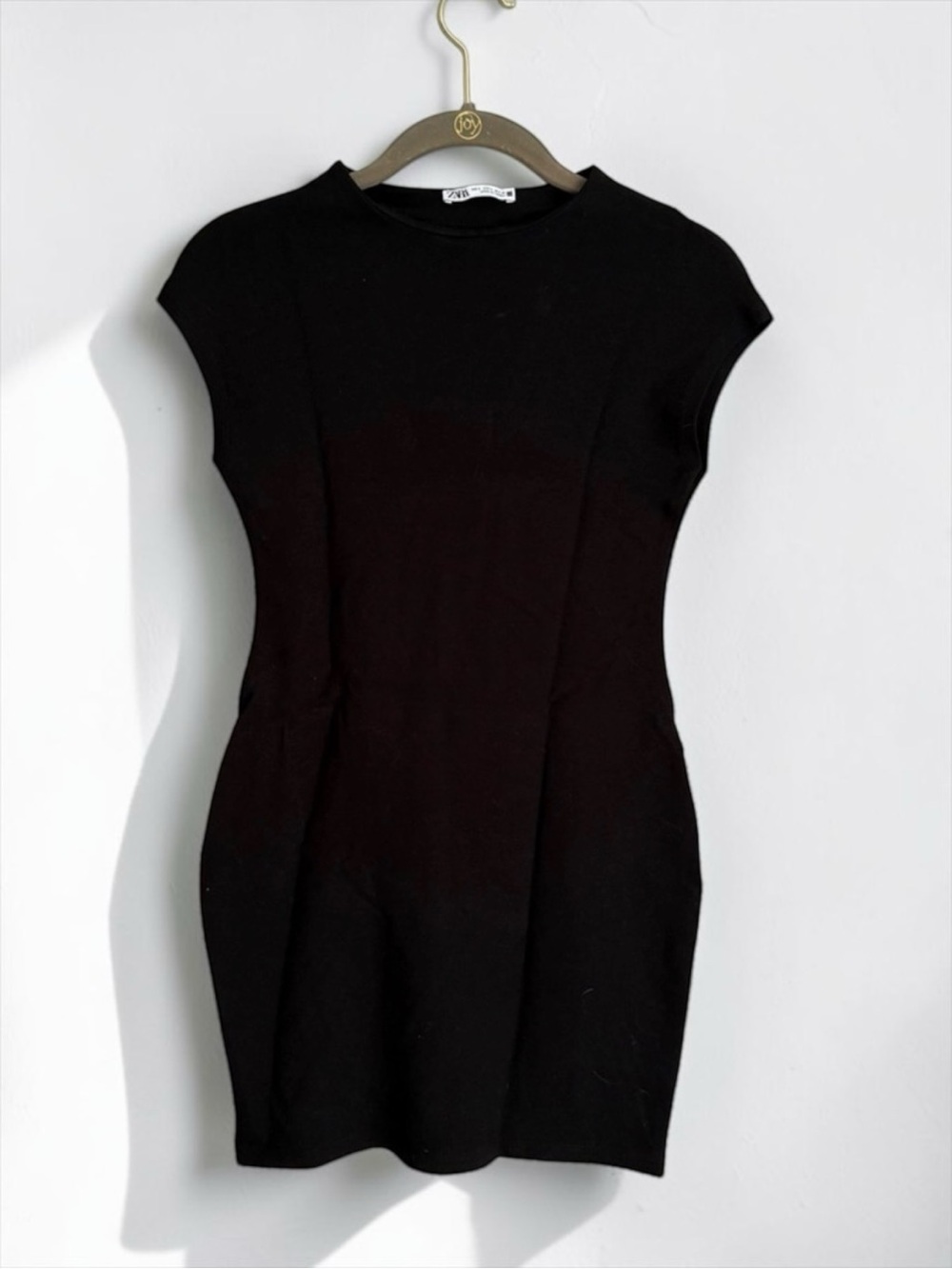 Zara Size Small Black Mini Dress Work Elegant Basic Closet Staple Cute